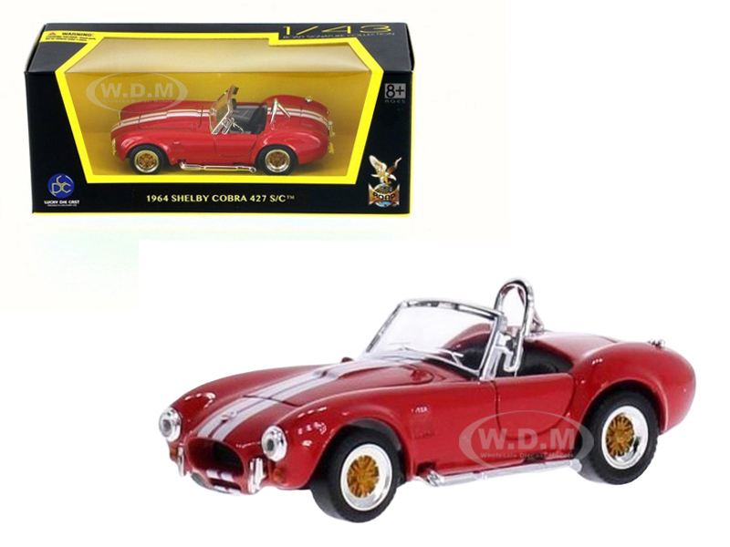 1964 Shelby Cobra 427 S/c Red 1/43 Diecast Model Car By Road Signature