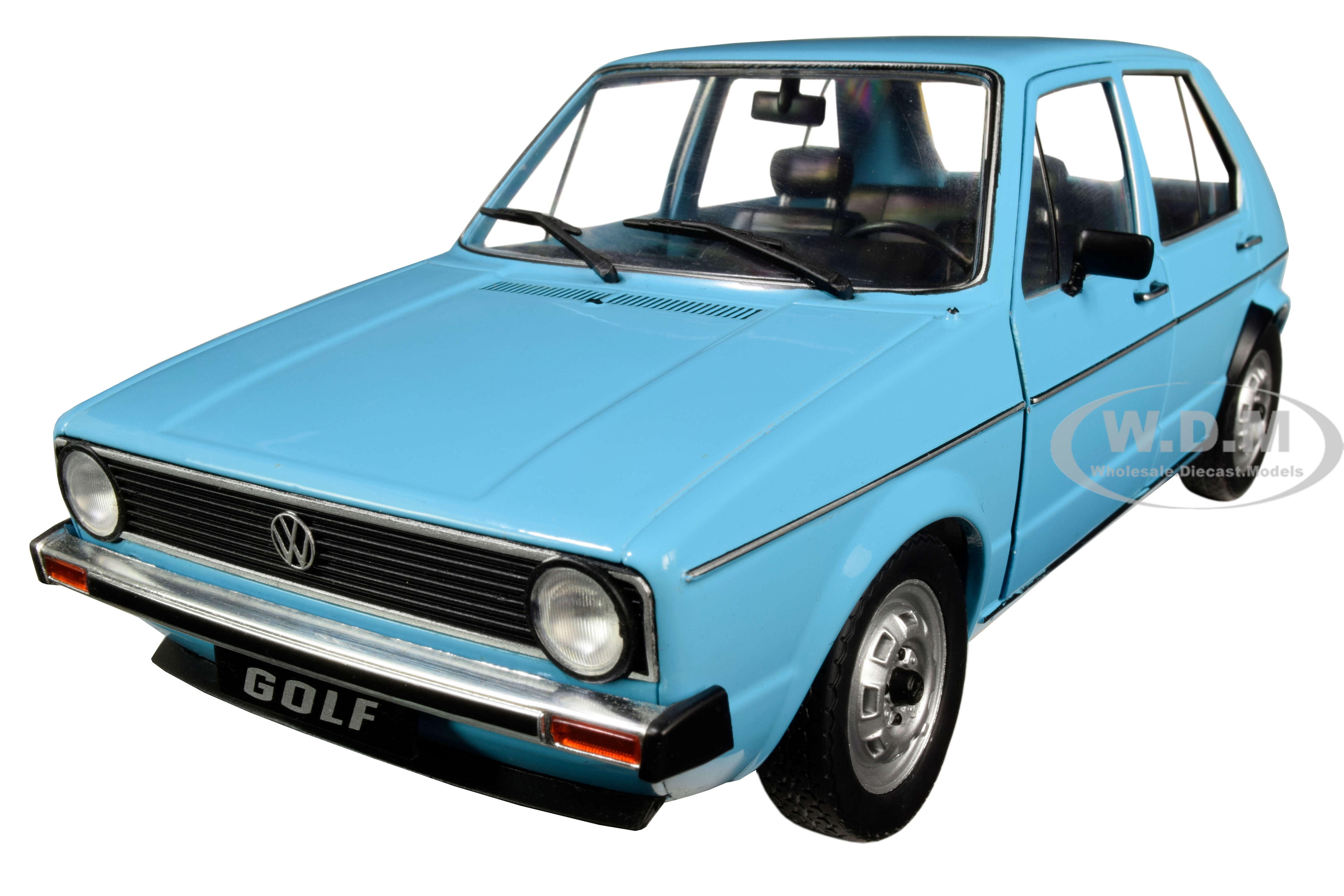 Image of Volkswagen Golf I Miami Blue 1/18 Diecast Model Car by Solido