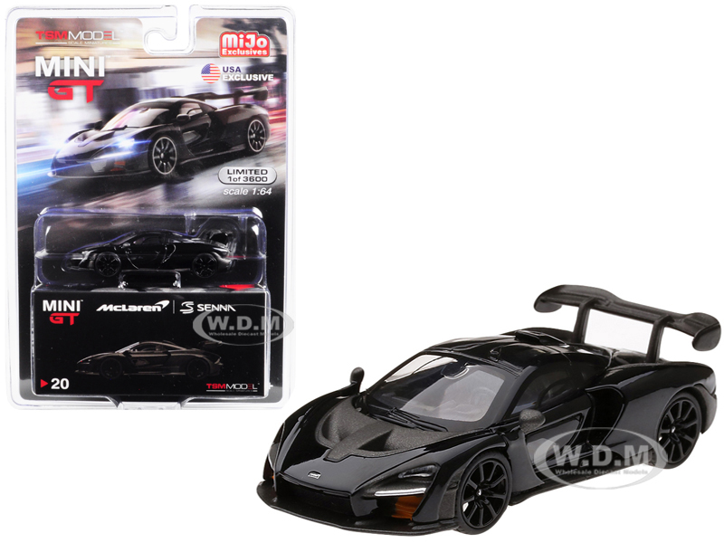 Image of McLaren Senna Onyx Black Limited Edition to 3600 pieces Worldwide 1/64 Diecast Model Car by True Scale Miniatures