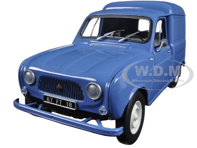 1965 Renault 4 Fourgonette Blue 1/18 Diecast Model Car By Norev