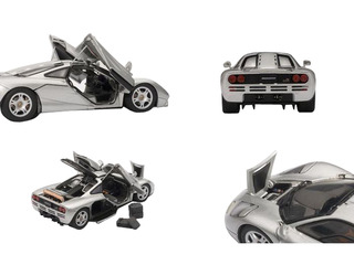 Mclaren F1 Silver With Openings 1/43 Diecast Car Model By Autoart