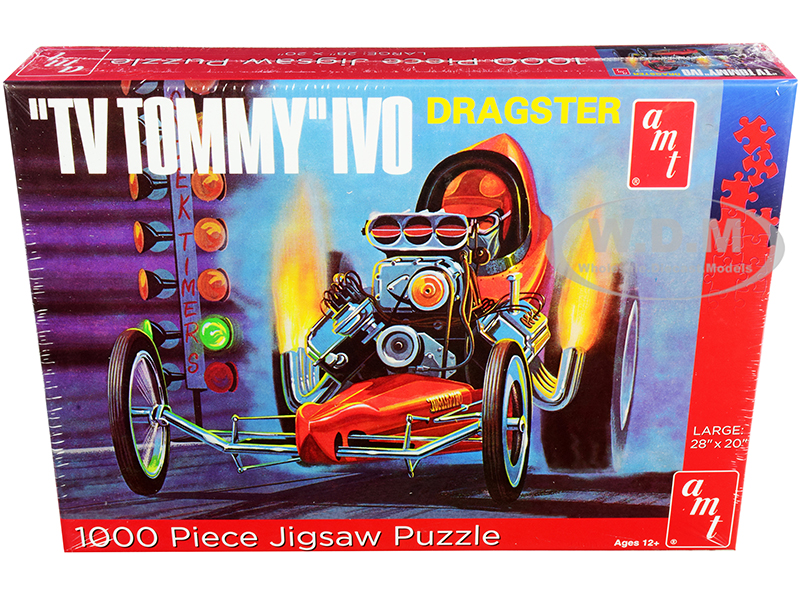 Jigsaw Puzzle "TV Tommy" Ivo Dragster MODEL BOX PUZZLE (1000 piece) by AMT