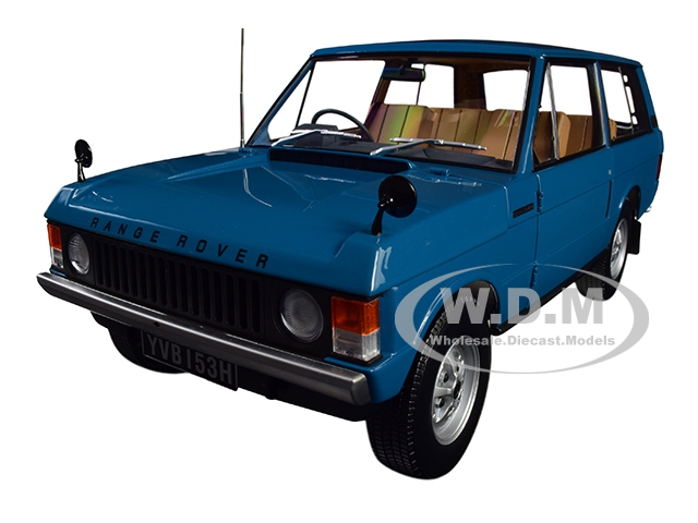 1970 Range Rover Land Rover Tuscan Blue 1/18 Diecast Model Car By Almost Real