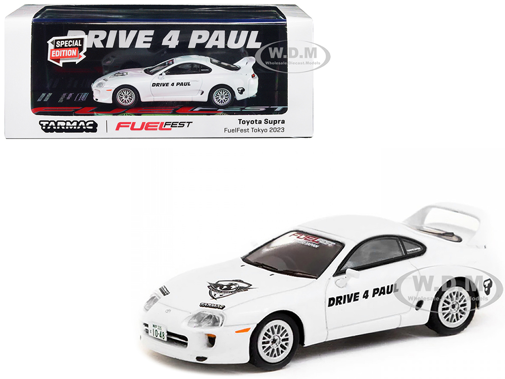 Toyota Supra RHD (Right Hand Drive) White "Drive 4 Paul - FuelFest Tokyo 2023" "Hobby64" Series 1/64 Diecast Model Car by Tarmac Works