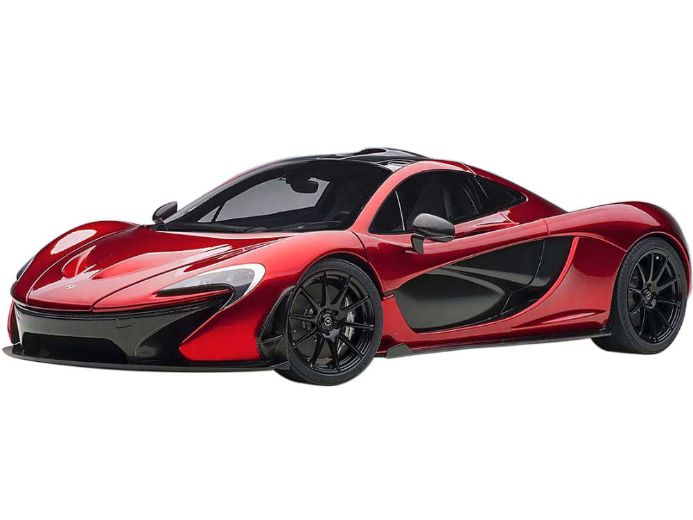 Image of Mclaren P1 Volcano Red with Carbon Top 1/12 Model Car by Autoart