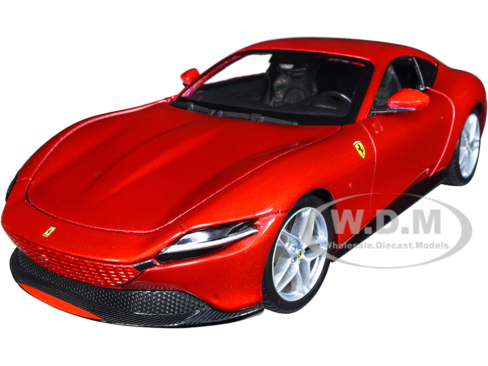 Ferrari Roma Red Metallic "Race  Play" Series 1/24 Diecast Model Car by Bburago