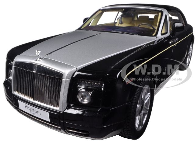 Rolls Royce Phantom Coupe Black 1/18 Diecast Car Model by Kyosho