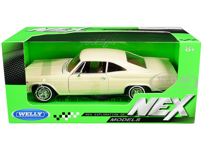 1965 Chevrolet Impala SS 396 Beige "NEX Models" 1/24 Diecast Model Car by Welly