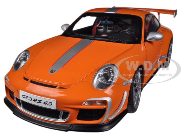 Porsche 911 (997) Gt3 Rs 4.0 Orange 1/18 Diecast Car Model By Autoart