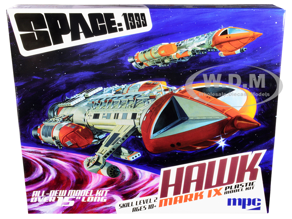 Skill 2 Model Kit Hawk Mark IX Space Fighter "Space 1999" (1975-1977) TV Show 1/48 Scale Model by MPC
