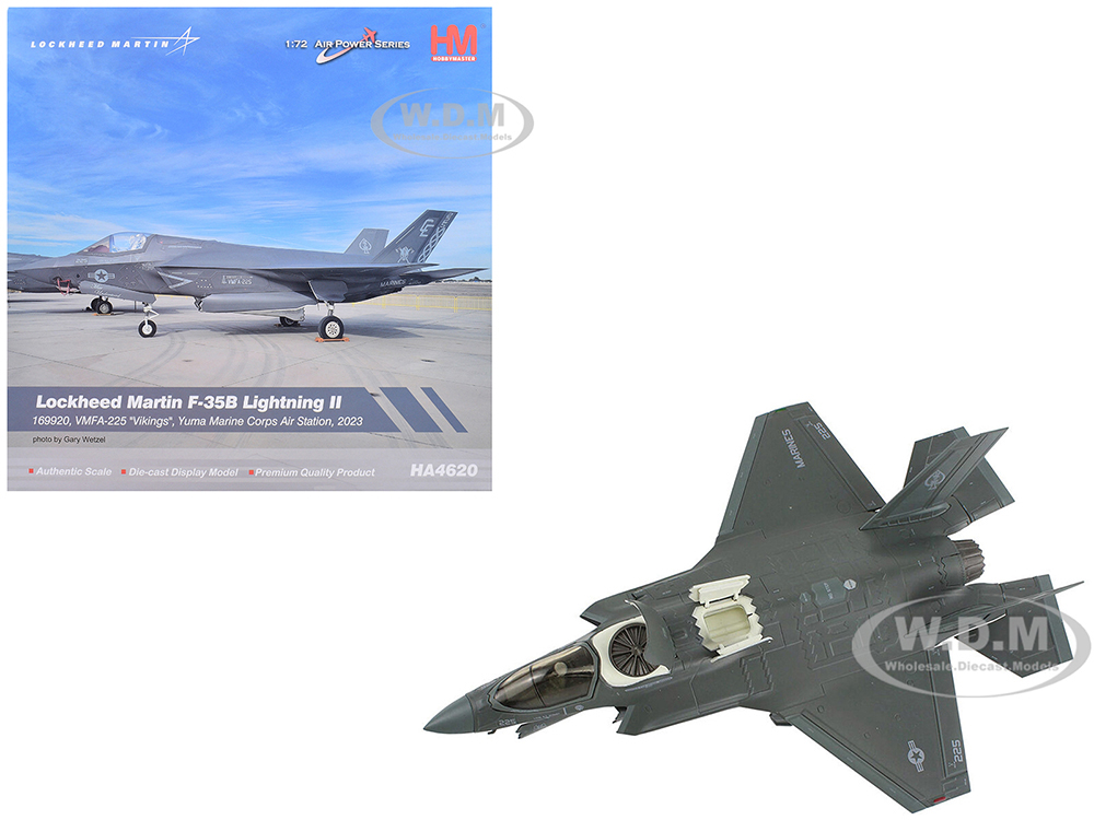 Lockheed Martin F-35B Lightning II Aircraft "VMFA-225 Vikings Yuma Marine Corps Air Station" (2023) United States Marine Corps "Air Power Series" 1/7