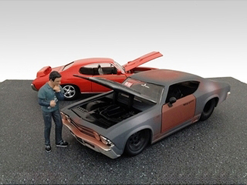 Image of Mechanic Pete Figurine for 1/24 Scale Models by American Diorama