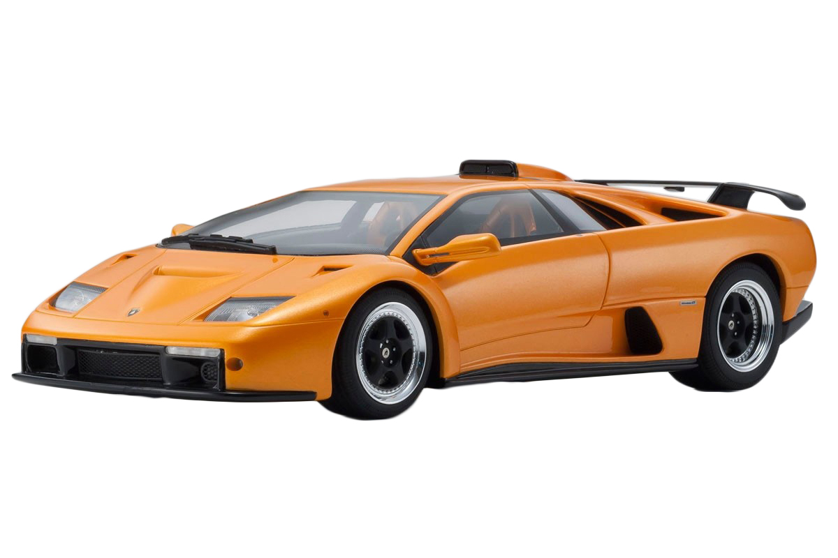 Lamborghini Diablo Gt Metallic Orange 1/18 Model Car By Kyosho