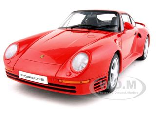 Porsche 959 Red 1/18 Diecast Model Car by Autoart