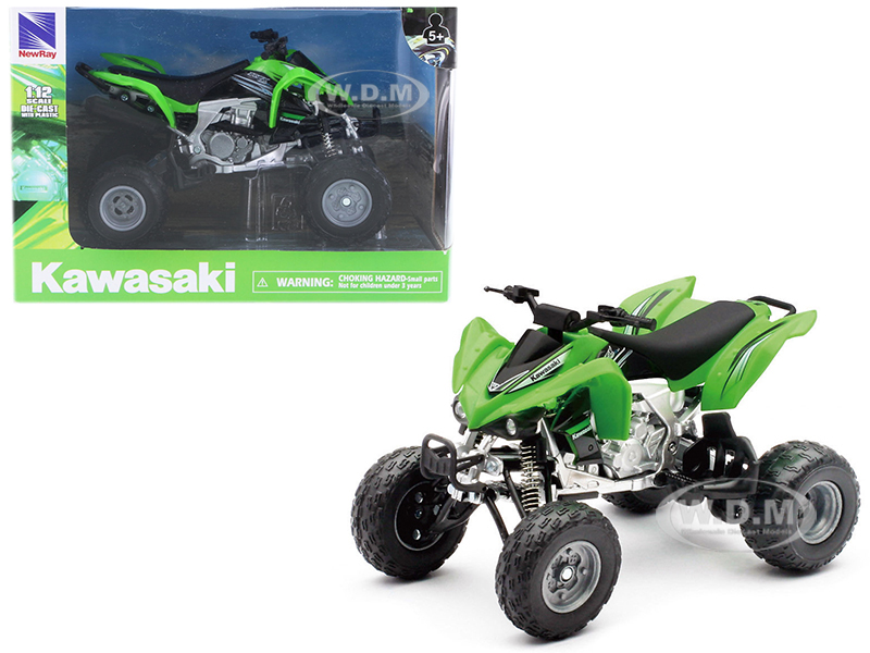 Kawasaki KFX 450R ATV Green 1/12 Motorcycle Model by New Ray