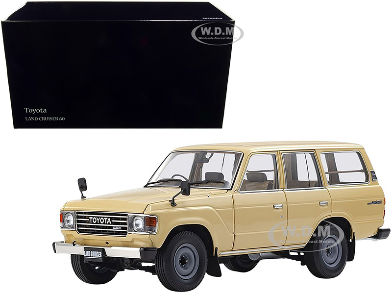 Image of Toyota Land Cruiser 60 RHD (Right Hand Drive) Beige 1/18 Diecast Model Car by Kyosho