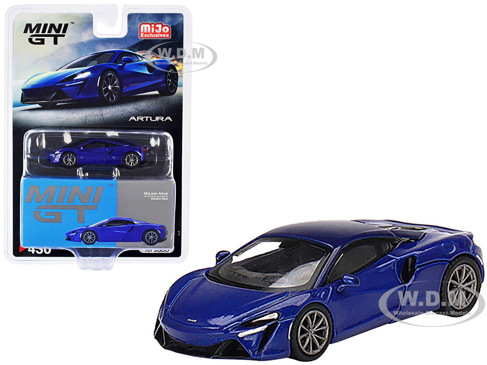 McLaren Artura Volcano Blue Metallic Limited Edition to 3000 pieces Worldwide 1/64 Diecast Model Car by True Scale Miniatures
