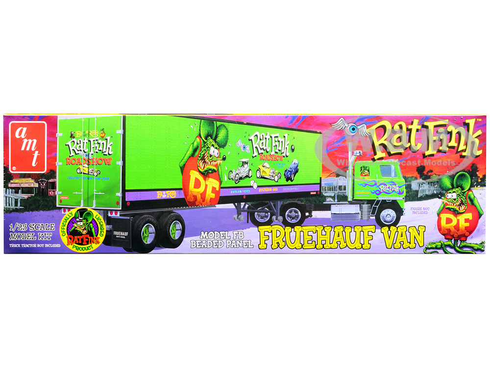 Skill 3 Model Kit Fruehauf FB Beaded Panel Van Trailer 