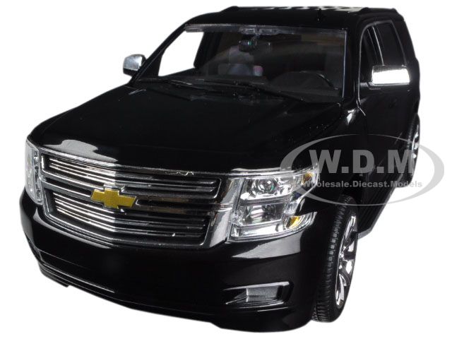 2015 Chevrolet Tahoe LTZ in Black with Black Interior 1/24 Diecast Car Model by Norscot 2015 Chevrolet Tahoe LTZ in Black with Black Interior 1/24 Diecast Car Model by Norscot
