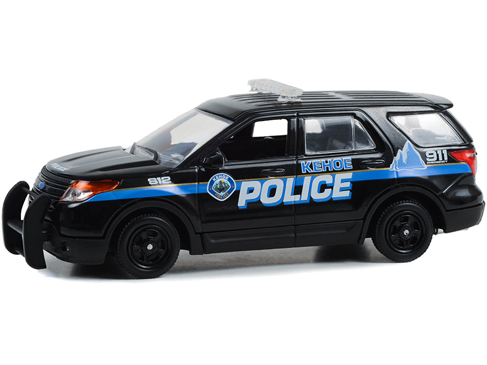 2013 Ford Police Interceptor Utility Black "Kehoe Police Department" (KehoeColorado) "Cold Pursuit" (2019) Movie 1/43 Diecast Model Car by Greenlight