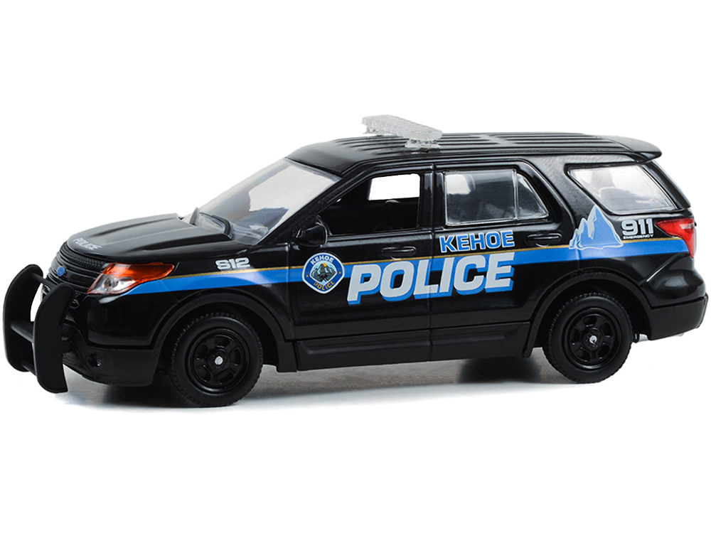 2013 Ford Police Interceptor Utility Black Kehoe Police Department (KehoeColorado) Cold Pursuit (2019) Movie 1/43 Diecast Model Car by Greenlight