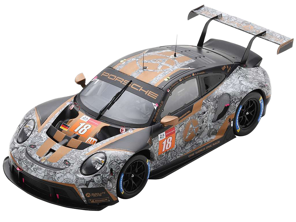 Porsche 911 RSR-19 18 Andrew Haryanto - Alessio Picariello - Marco Seefried "Absolute Racing" 24 Hours of Le Mans (2021) 1/18 Model Car by Spark