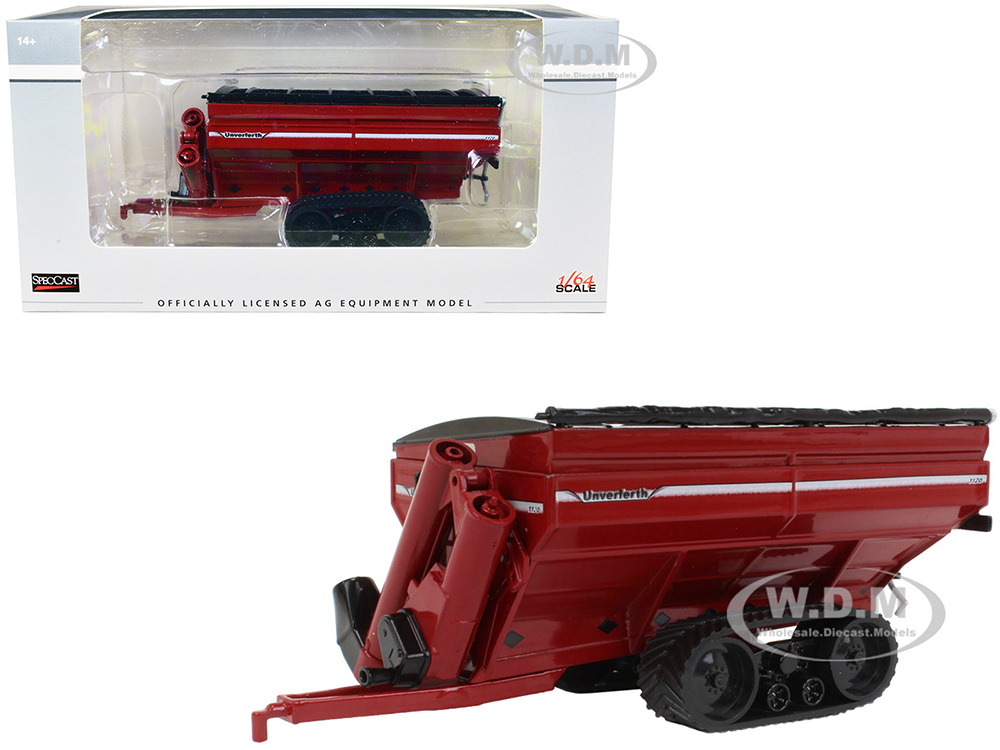 Unverferth 1120 Grain Cart with Tracks Red 1/64 Diecast Model by SpecCast