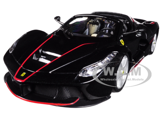 Ferrari Laferrari F70 Aperta Black 1/24 Diecast Model Car By Bburago