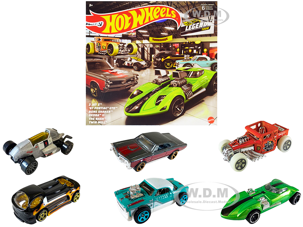 "Hot Wheels Legends" 6 piece Set Diecast Model Cars by Hot Wheels