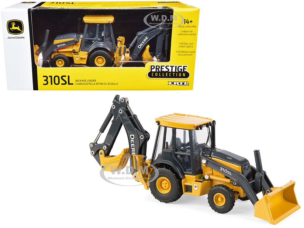Image of John Deere 310SL Backhoe Loader "Prestige Collection" 1/50 Diecast Model by ERTL TOMY