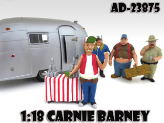 Carnie Barney "trailer Park" Figure For 118 Diecast Model Cars By American Diorama