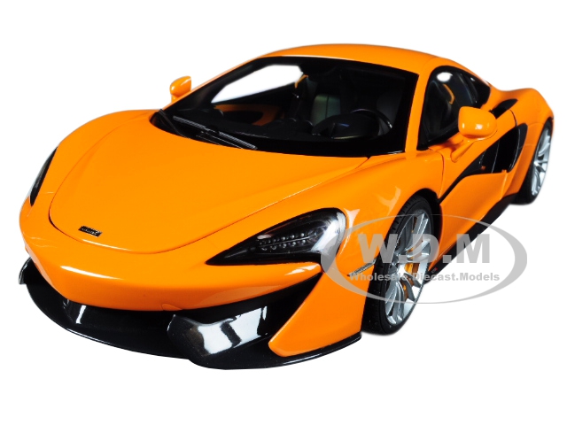 Mclaren 570s Mclaren Orange With Silver Wheels 1/18 Model Car By Autoart