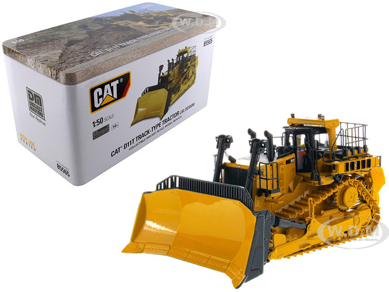 Cat Caterpillar D11T Track Type Tractor Dozer JEL Design with Operator High Line Series 1/50 Diecast Model by Diecast Masters
