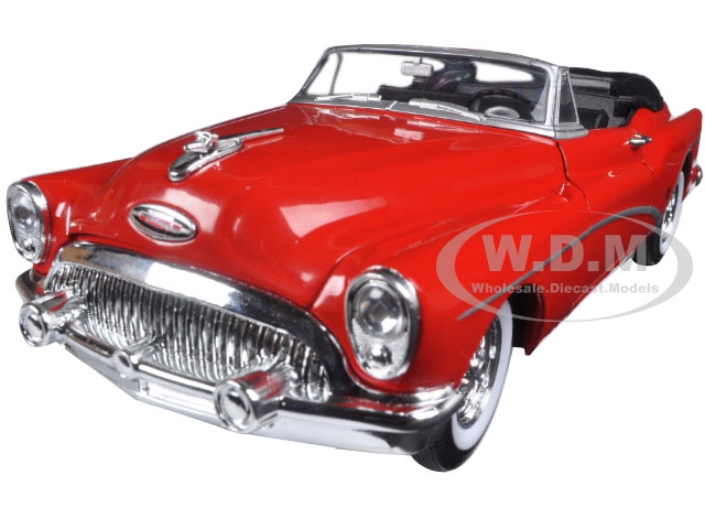 1953 Buick Skylark Convertible Red 1/24 Diecast Model Car By Welly