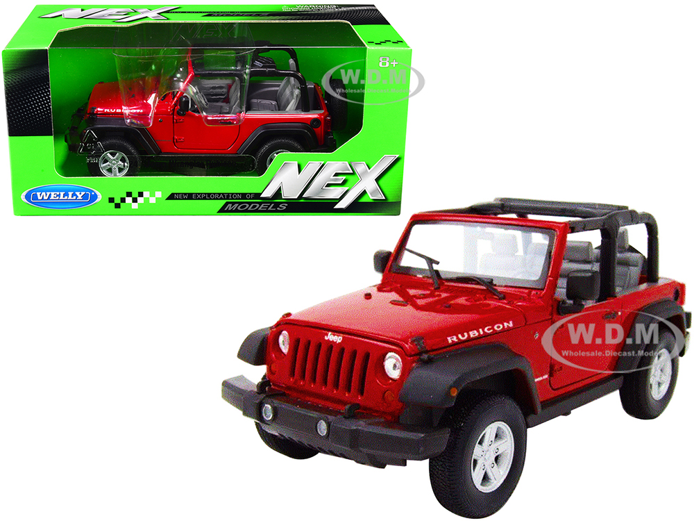 Jeep Wrangler Rubicon Red "NEX Models" 1/24 Diecast Model Car by Welly