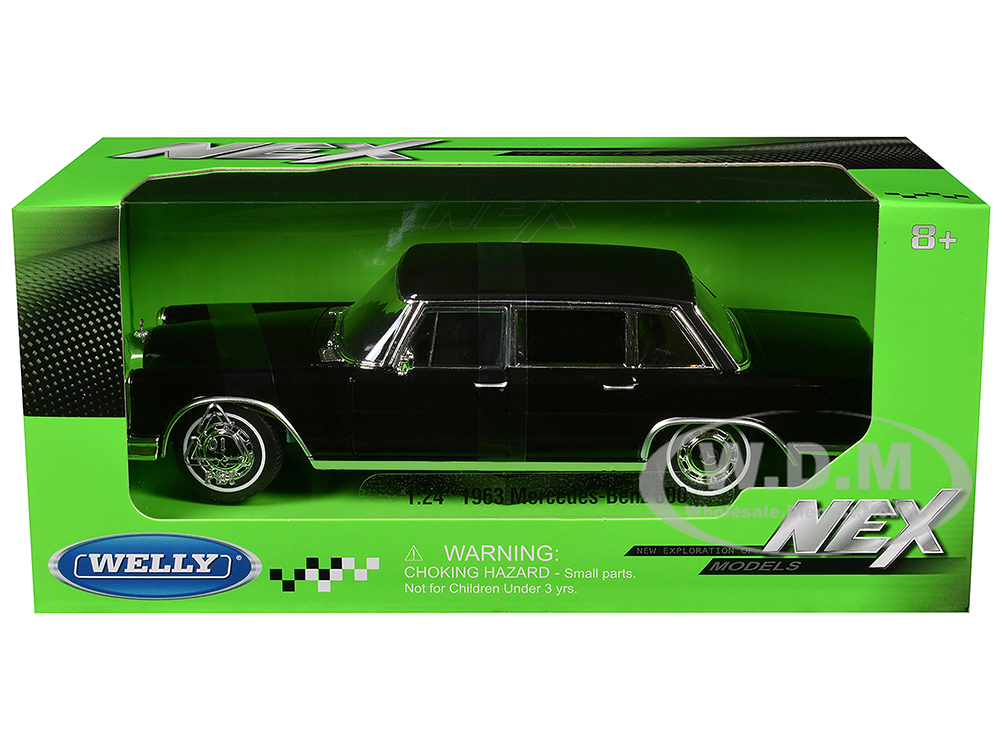 1963 Mercedes-Benz 600 Black NEX Models Series 1/24 Diecast Model Car by Welly