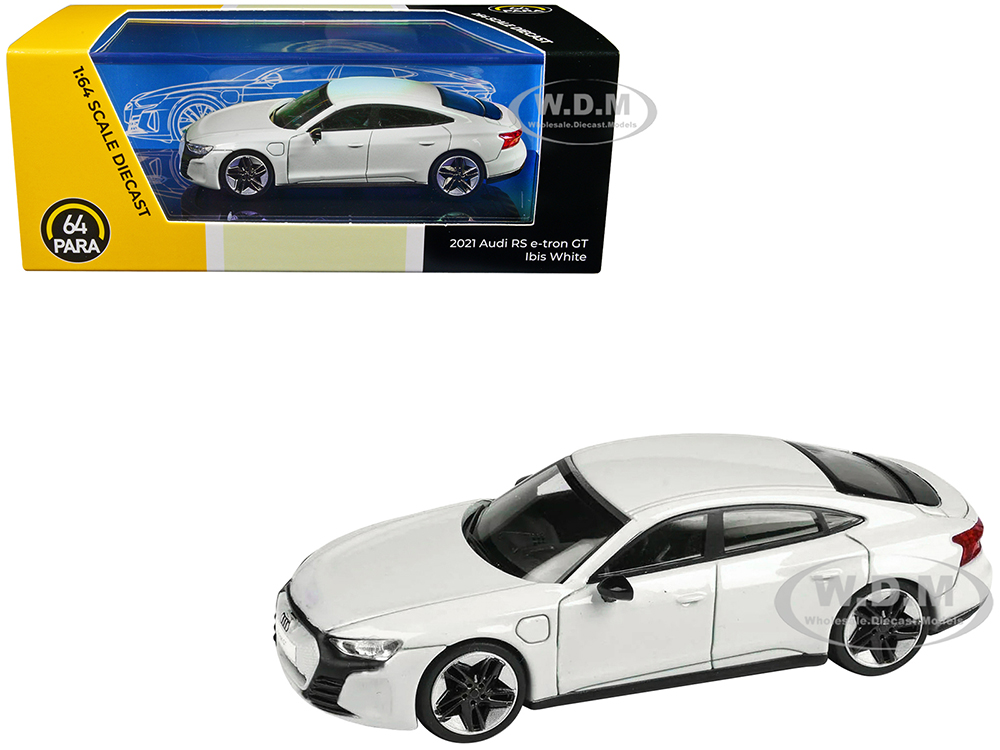 Audi E-tron GT RS Ibis White Metallic 1/64 Diecast Model Car by Paragon Models