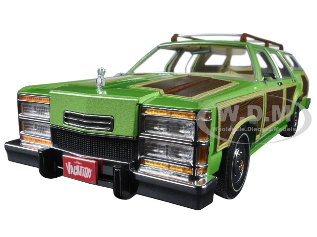 Brand new 1:18 scale diecast car model of 1979 Family Truckster Wagon Queen "National Lampoons Vacation" (1983) Movie die cast car model by Greenlight.Customized movie themed packagingSerialized chassisBrand new box.Rubber tires.Made of diecast metal.Detailed exterior.This model does not have any openings.Dimensions approximately L-10.5 W-4.5 H-3.5 inches.1979 Family Truckster Wagon Queen "National Lampoons Vacation" (1983) Movie 1/18 Diecast Model Car by Greenlight.