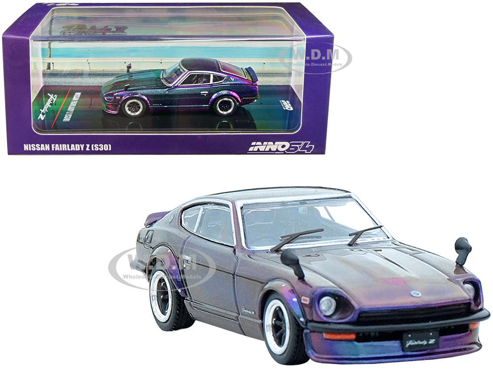 Nissan Fairlady Z (S30) RHD (Right Hand Drive) Midnight Purple II Metallic "Hong Kong Ani-Com and Games 2022" Event Edition 1/64 Diecast Model Car by