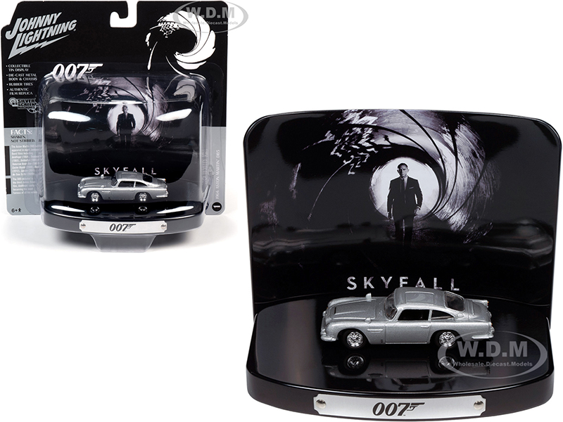 1964 Aston Martin DB5 Silver Birch with Collectible Tin Display 