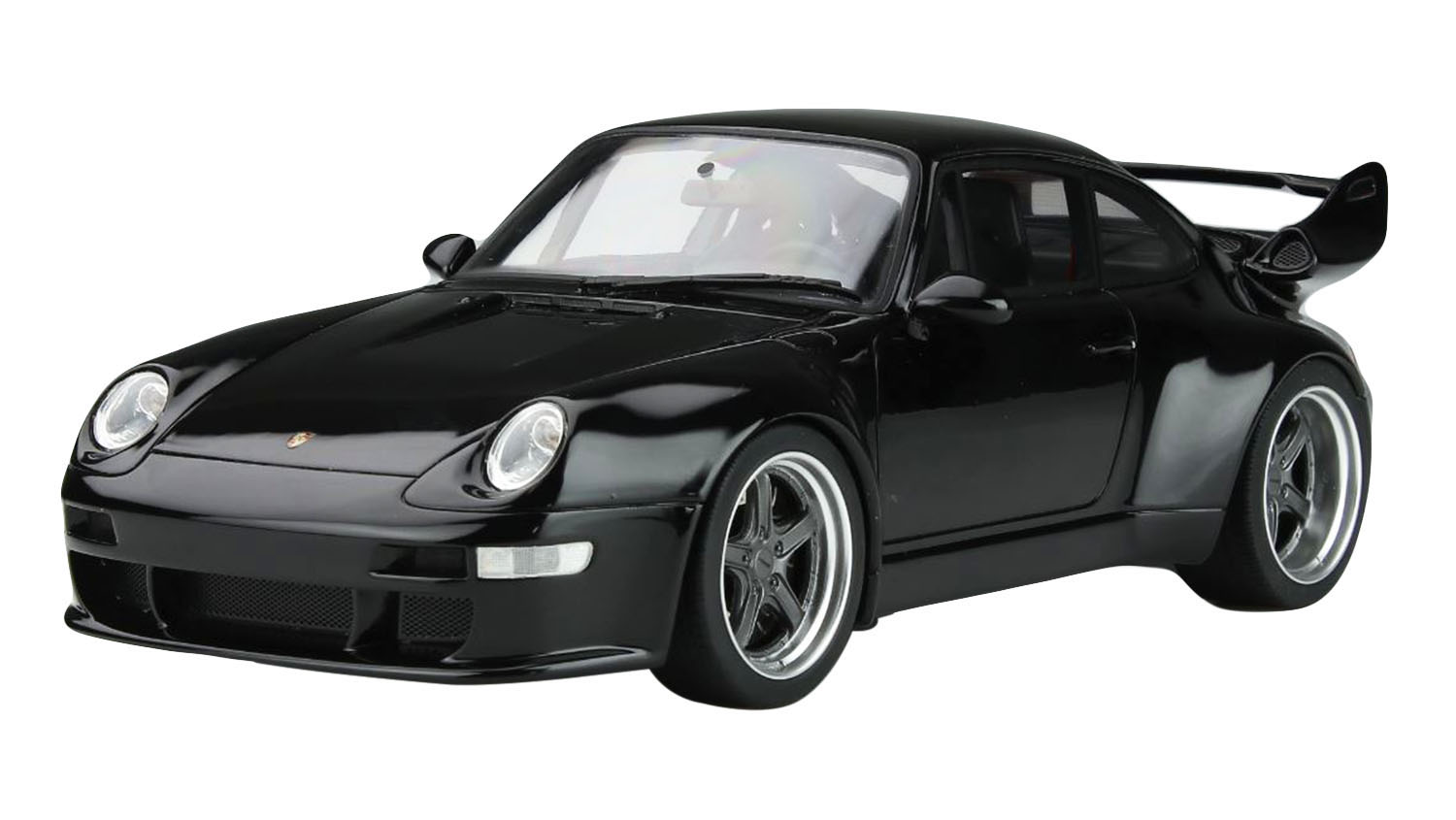 Porsche 993 400r Gunther Werks Black "asia Exclusive" Series Limited Edition To 402 Pieces Worldwide 1/18 Model Car By Gt Spirit For Kyosho