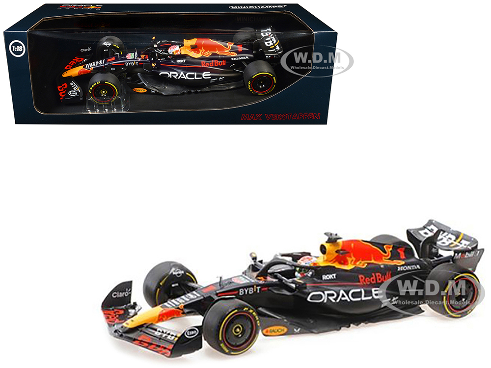Red Bull Racing RB19 #1 Max Verstappen Oracle Winner F1 Formula One Belgian GP (2023) with Driver Limited Edition to 204 pieces Worldwide 1/18 Diecast Model Car by Minichamps