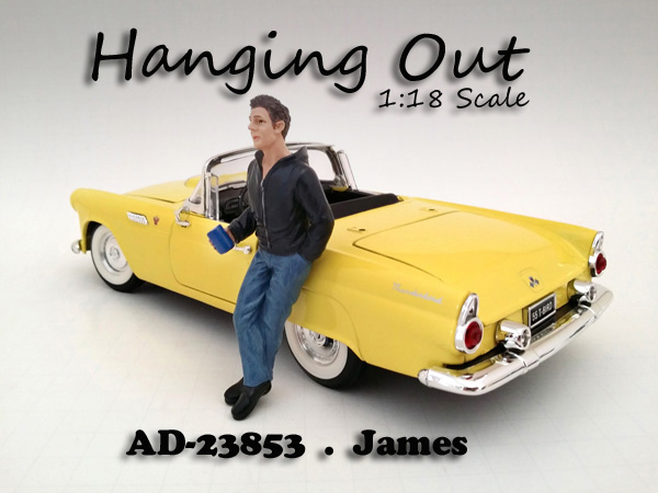 "Hanging Out" James Figure For 118 Scale Models by American Diorama