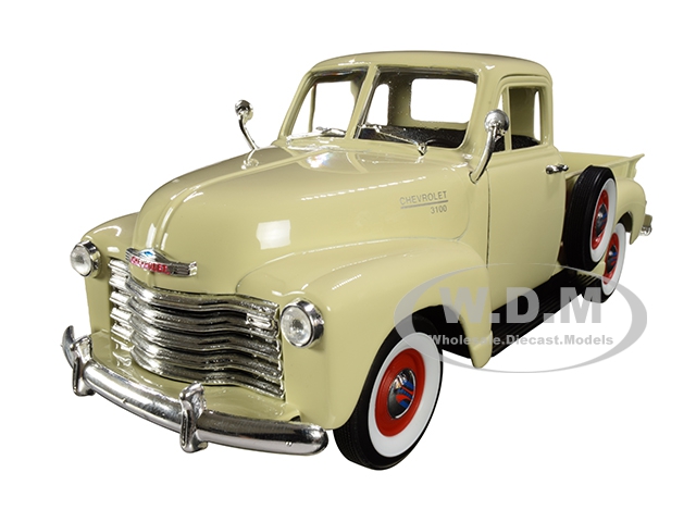 1953 Chevrolet 3100 Pickup Truck Cream 1/24-1/27 Diecast Model Car by Welly