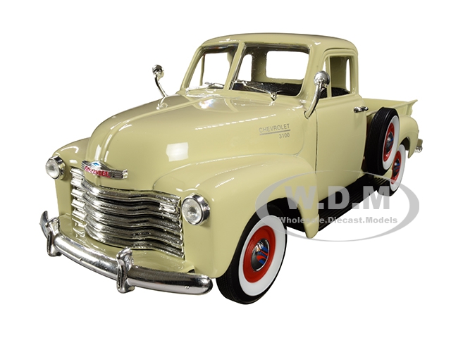 1953 Chevrolet 3100 Pickup Truck Cream 1/24-1/27 Diecast Model Car By Welly