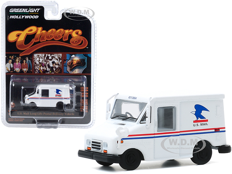 U.S. Mail Long-Life Postal Delivery Vehicle (LLV) White (Cliff Clavins) "Cheers" (1982-1993) TV Series "Hollywood Series" Release 29 1/64 Diecast Mod