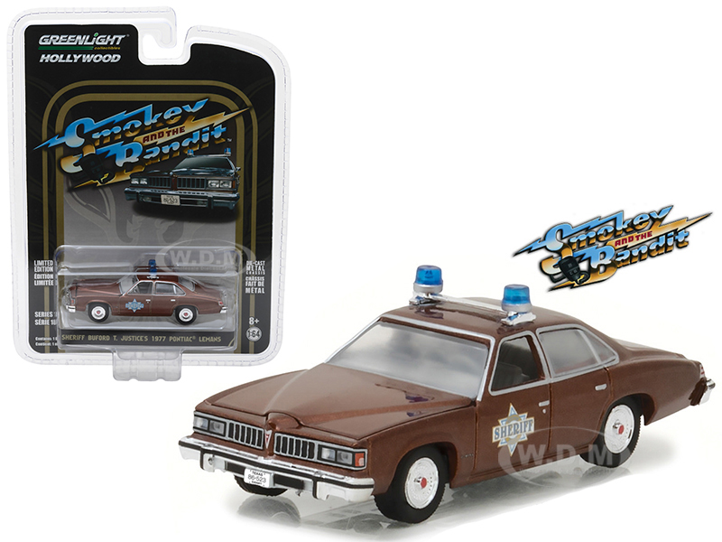 1977 Pontiac Lemans (sheriff Buford T. Justices) "smokey And The Bandit" (1977) Movie "hollywood Series" Release 18 1/64 Diecast Model Car By Greenli