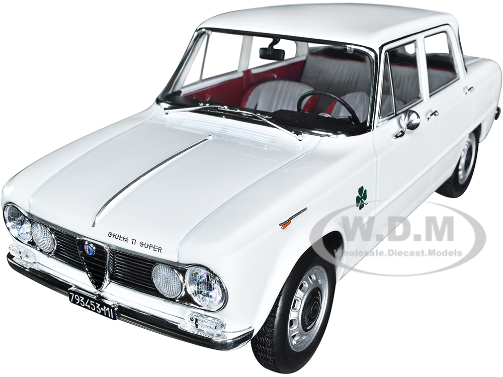 1963 Alfa Romeo Giulia ti Super White 1/18 Diecast Model Car by Norev