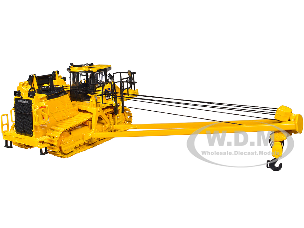 Komatsu D155CX-8 With K170 Pipelayer Yellow with Accessories 1/50 Diecast Model by First Gear