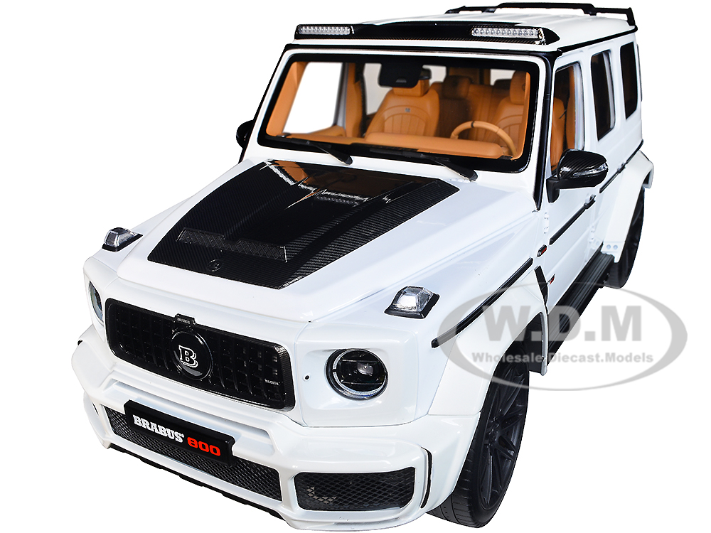2020 Mercedes-AMG G63 Brabus 800 Widestar Polar White Limited Edition to 504 pieces Worldwide 1/18 Diecast Model Car by Almost Real